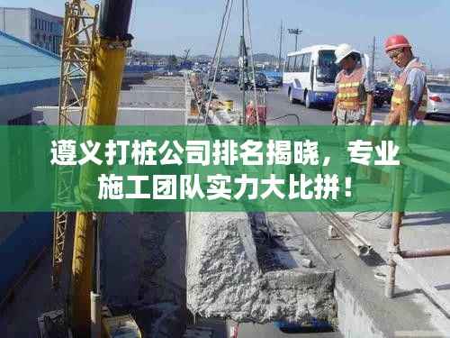 遵义打桩公司排名揭晓，专业施工团队实力大比拼！