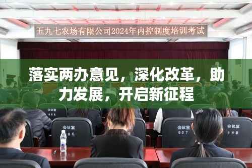 落实两办意见,深化改革,助力发展,开启新征程